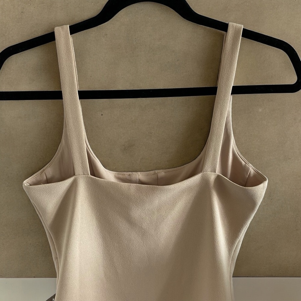 Wayf Corset Style Cupped Bodysuit Thong Beige/Tan - Picture 8 of 11